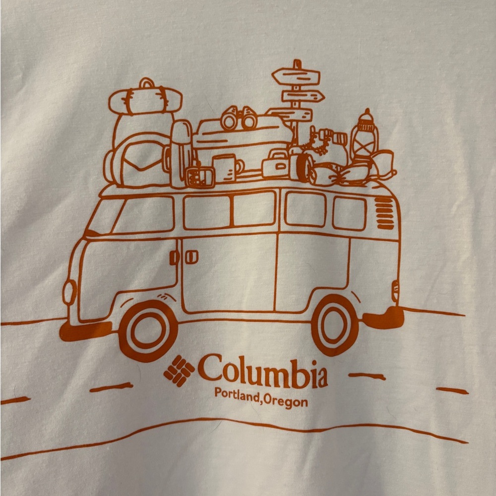 Columbia White Omni-Shade Tee